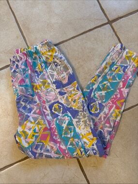 Vintage Maternity Colorful Abstract Print leggings